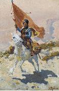 Circassian rider Franz Roubaud